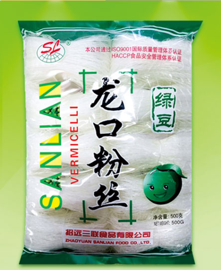 扎把粉丝Bundled vermicelli 500g(10 Bundled)X 24CTN 250g(5 Bundled)X 48CTN 12kgCTN