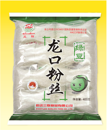 三联豆童龙口粉丝 分扎:400g;500g;200g;160g